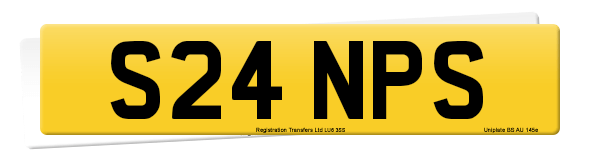 Registration number S24 NPS
